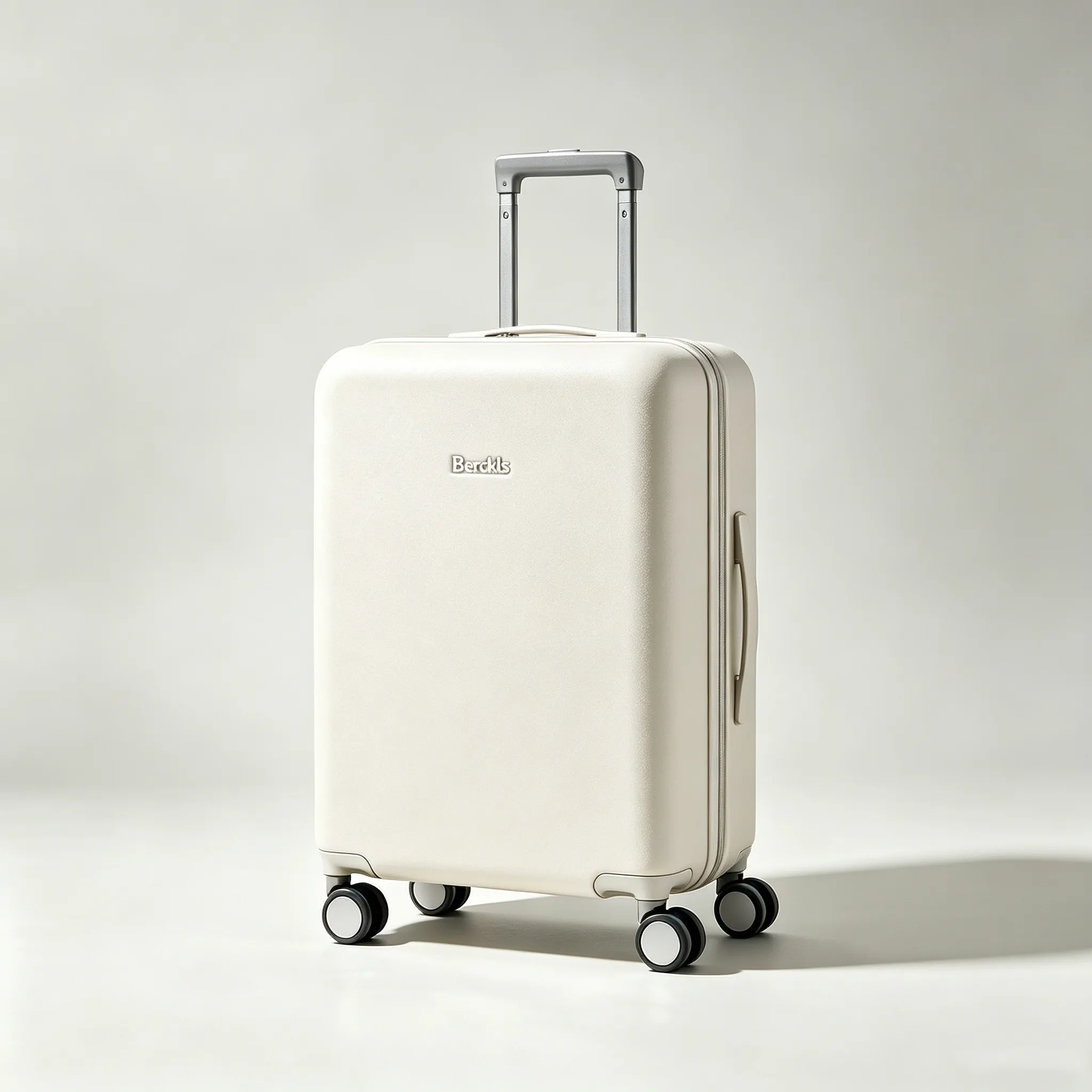 Berckls 20-Inch Cream Matte Carry-On Luggage