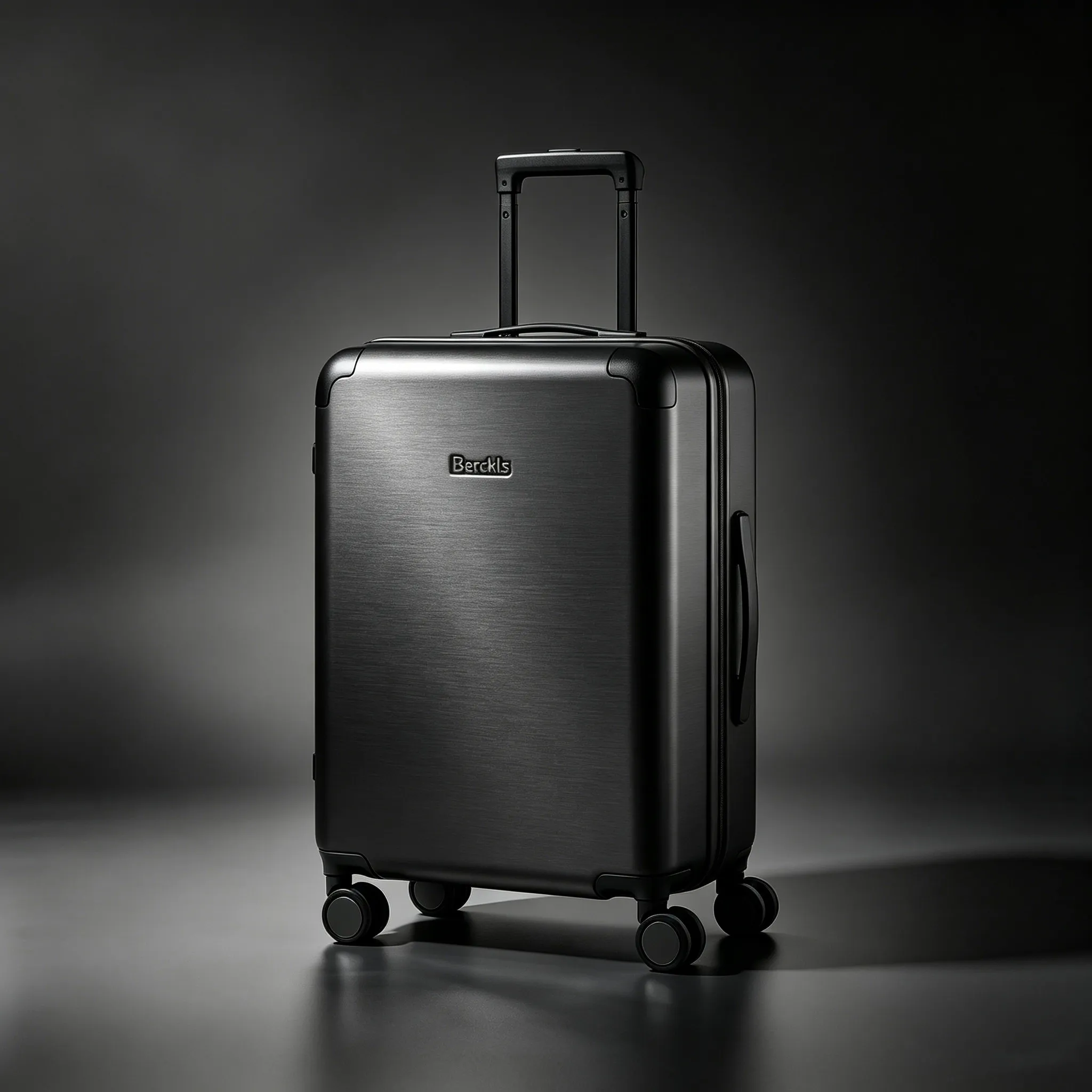 Berckls 20-Inch Black Titanium Carry-On Luggage